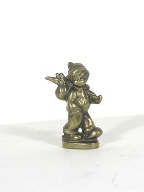 Vintage Brass Hummel Style Figurine Boy Carrying a Sack Vagabond